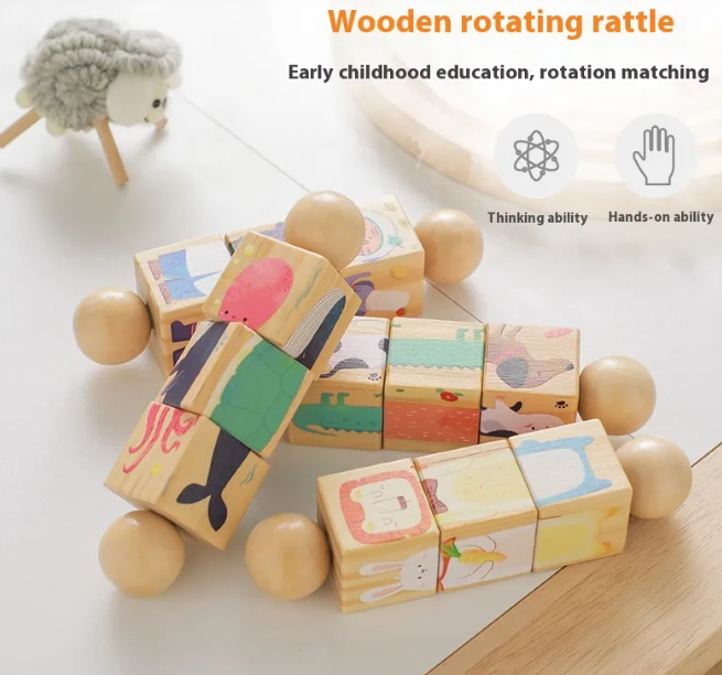 Kids' Handbell Wooden-Animal Puzzle